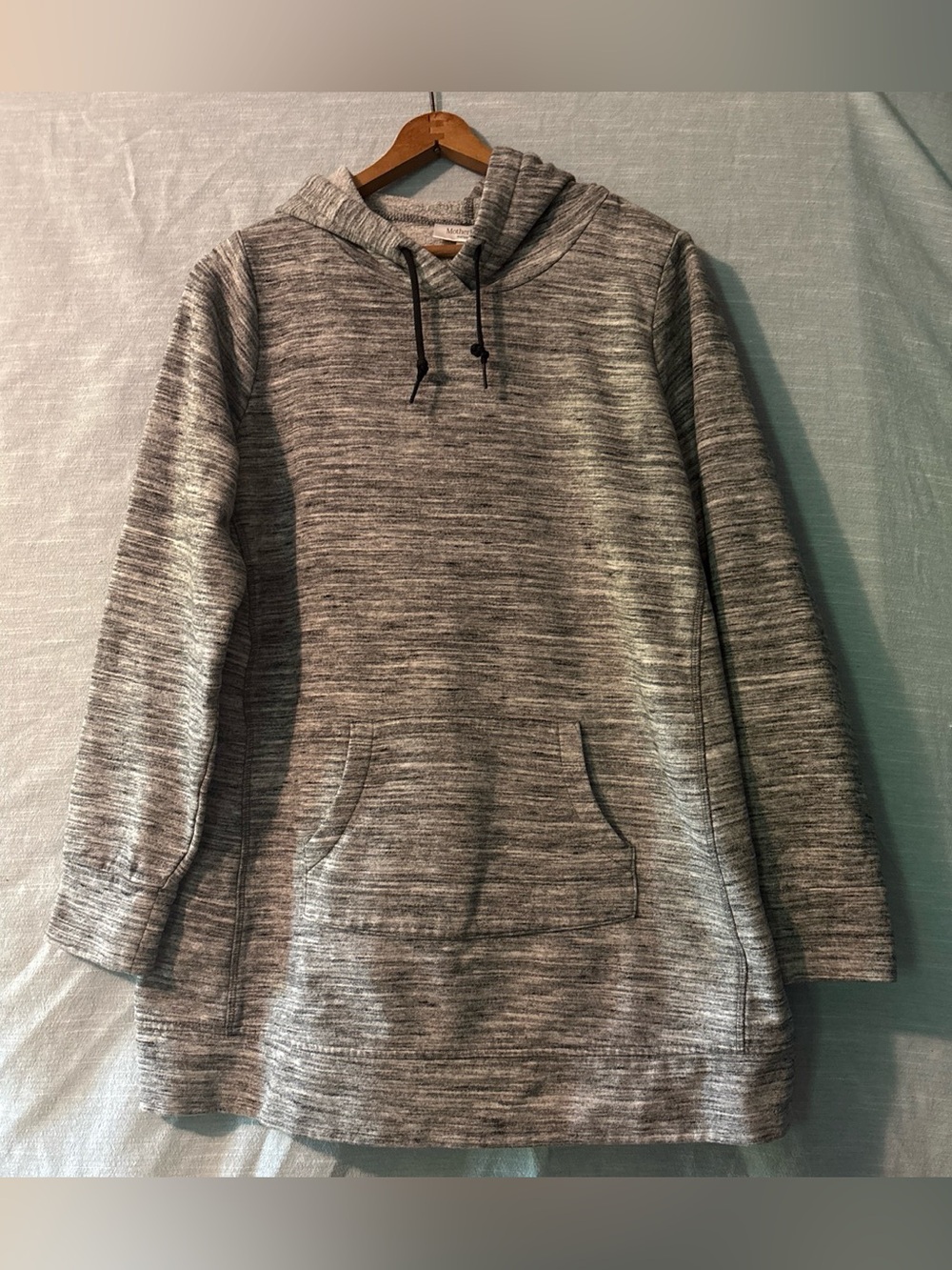 Motherhood Maternity Sweatshirt Hooded Pullover Long Sleeve Gray Women’s Sz L